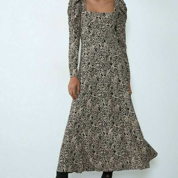 HOST PICK🎉 NWT ZARA Animal Print Maxi Dress 👗 - Picture 11 of 12